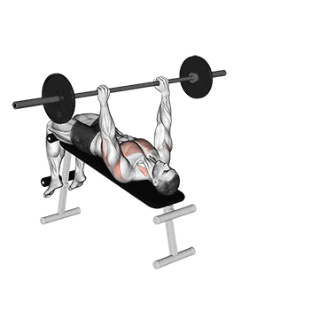 Barbell decline wide-grip pullover gif