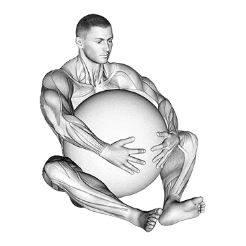 Exercise ball hug gif